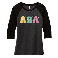 Aba Therapy 2 Sided All Behavior Is A Form Of Communication Women's Tri-Blend 3/4-Sleeve Raglan Shirt