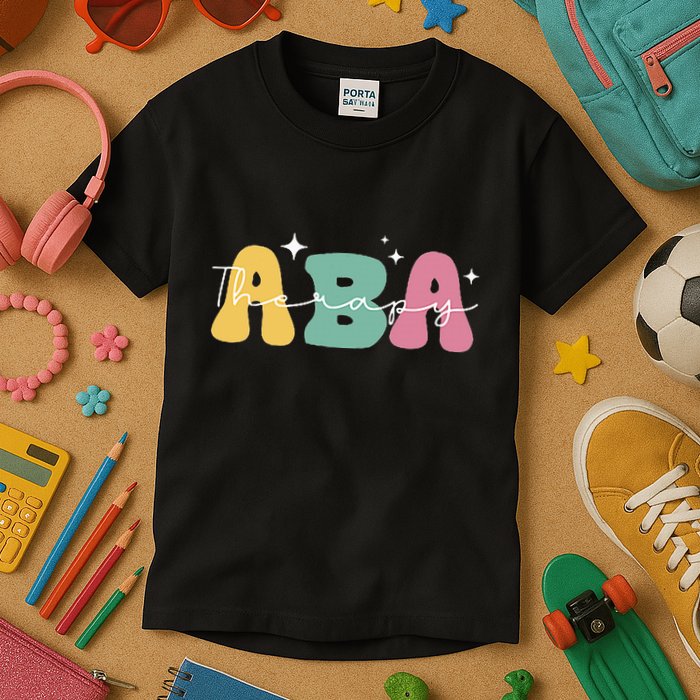 Aba Therapy 2 Sided All Behavior Is A Form Of Communication Kids T-Shirt
