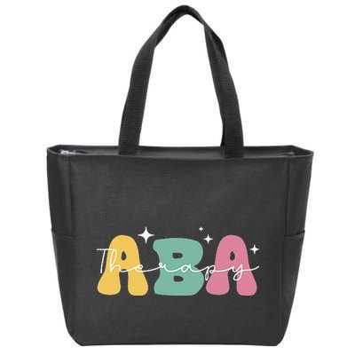 Aba Therapy 2 Sided All Behavior Is A Form Of Communication Zip Tote Bag