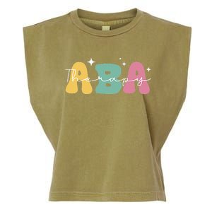 Aba Therapy 2 Sided All Behavior Is A Form Of Communication Garment-Dyed Women's Muscle Tee