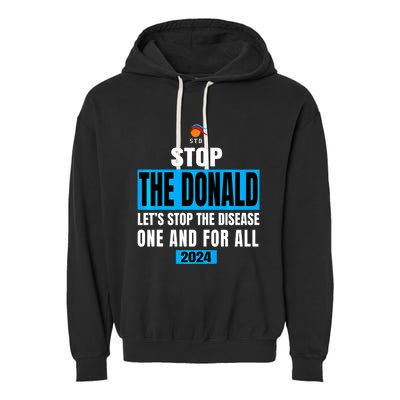 Anti Trump 2024 STD Funny Stop The Donald Trump Impeach Garment-Dyed Fleece Hoodie