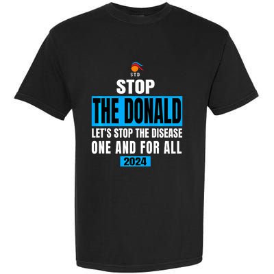 Anti Trump 2024 STD Funny Stop The Donald Trump Impeach Garment-Dyed Heavyweight T-Shirt