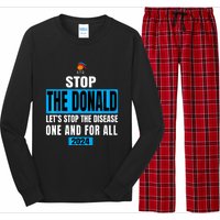 Anti Trump 2024 STD Funny Stop The Donald Trump Impeach Long Sleeve Pajama Set