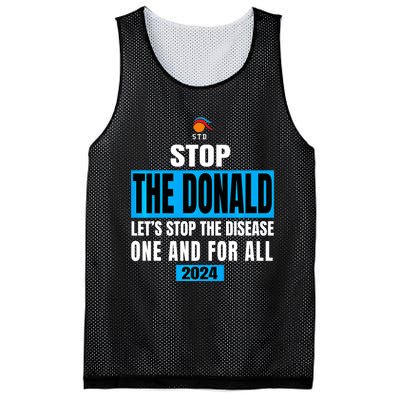 Anti Trump 2024 STD Funny Stop The Donald Trump Impeach Mesh Reversible Basketball Jersey Tank