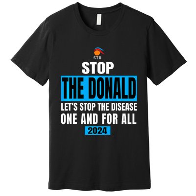 Anti Trump 2024 STD Funny Stop The Donald Trump Impeach Premium T-Shirt