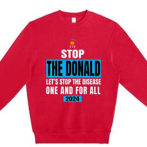 Anti Trump 2024 STD Funny Stop The Donald Trump Impeach Premium Crewneck Sweatshirt