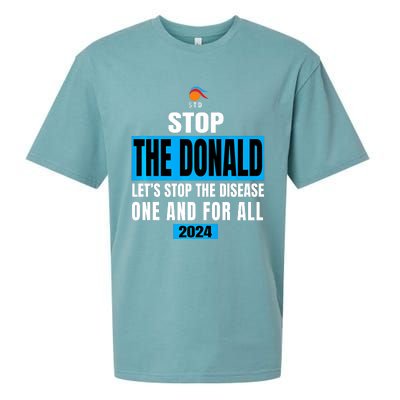 Anti Trump 2024 STD Funny Stop The Donald Trump Impeach Sueded Cloud Jersey T-Shirt