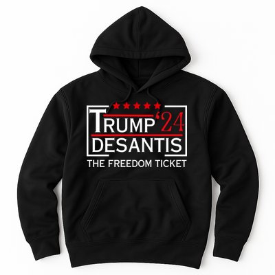 Awesome Trump 24 Desantis The Freedom Ticket Hoodie