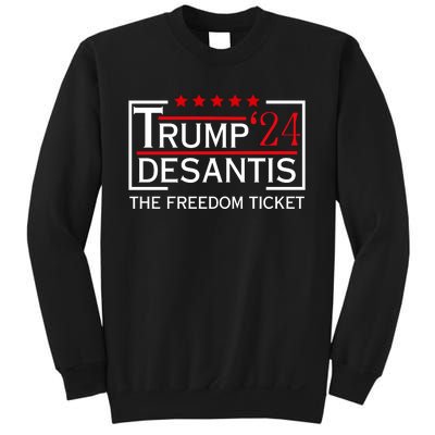 Awesome Trump 24 Desantis The Freedom Ticket Sweatshirt