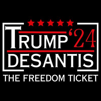 Awesome Trump 24 Desantis The Freedom Ticket T-Shirt