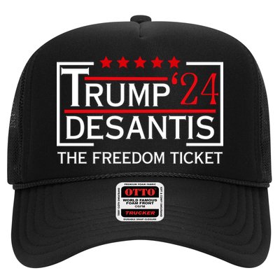Awesome Trump 24 Desantis The Freedom Ticket Trucker Hat