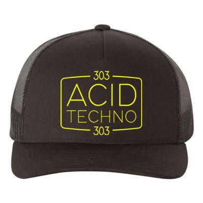 Acid Techno 303 Acid Rave Hard Dark Techno Yupoong Adult 5-Panel Trucker Hat