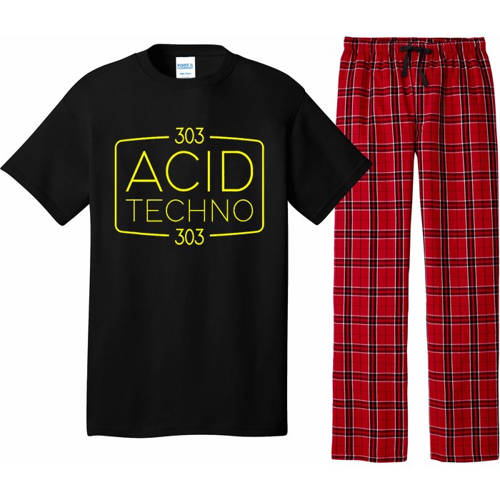 Acid Techno 303 Acid Rave Hard Dark Techno Pajama Set