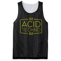 Acid Techno 303 Acid Rave Hard Dark Techno Mesh Reversible Basketball Jersey Tank