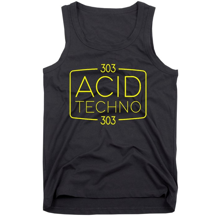 Acid Techno 303 Acid Rave Hard Dark Techno Tank Top