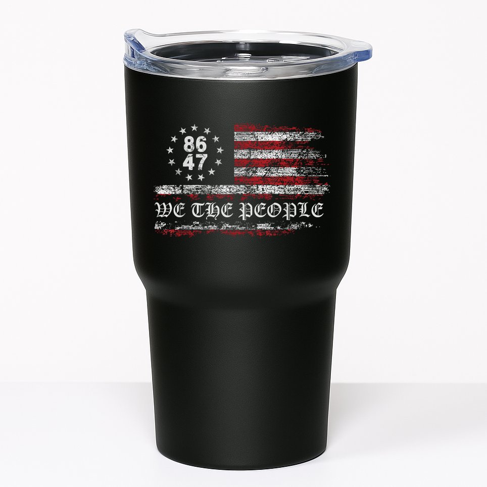 Anti Trump 8647 86 47 US Flag We The People Impeach 47 Tumbler