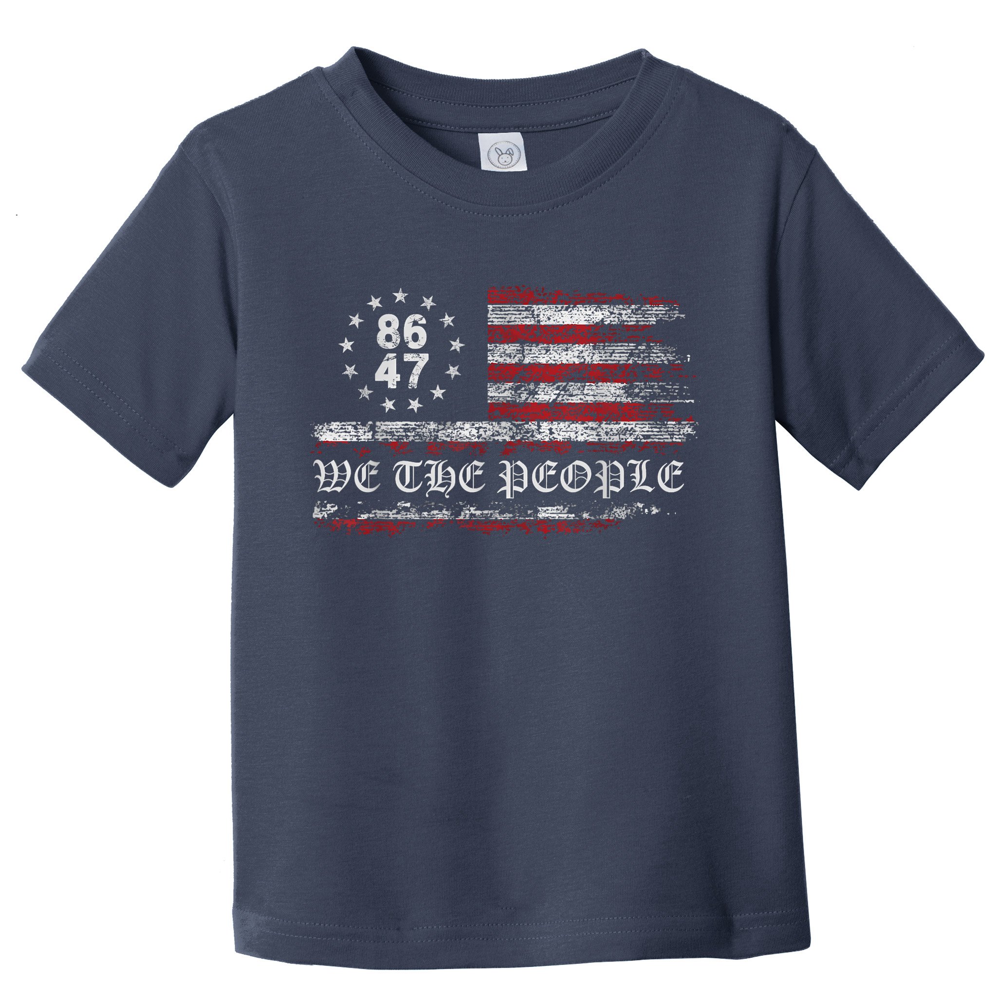 Anti Trump 8647 86 47 US Flag We The People Impeach 47 Toddler T-Shirt