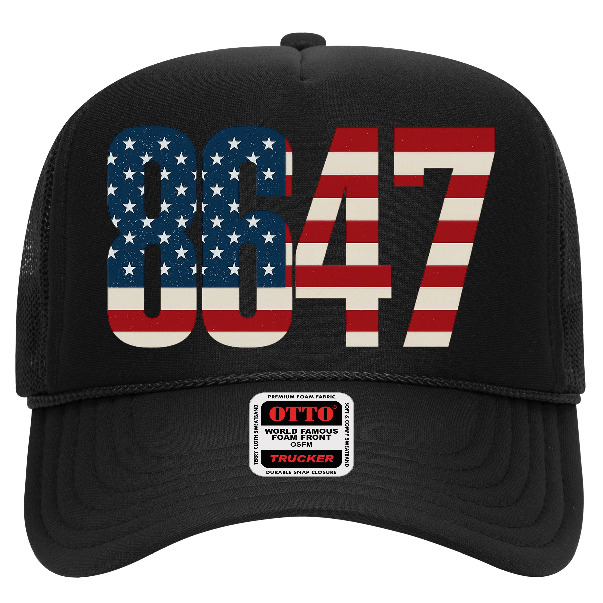 Anti Trump 8647 86 47th President US Flag Hat