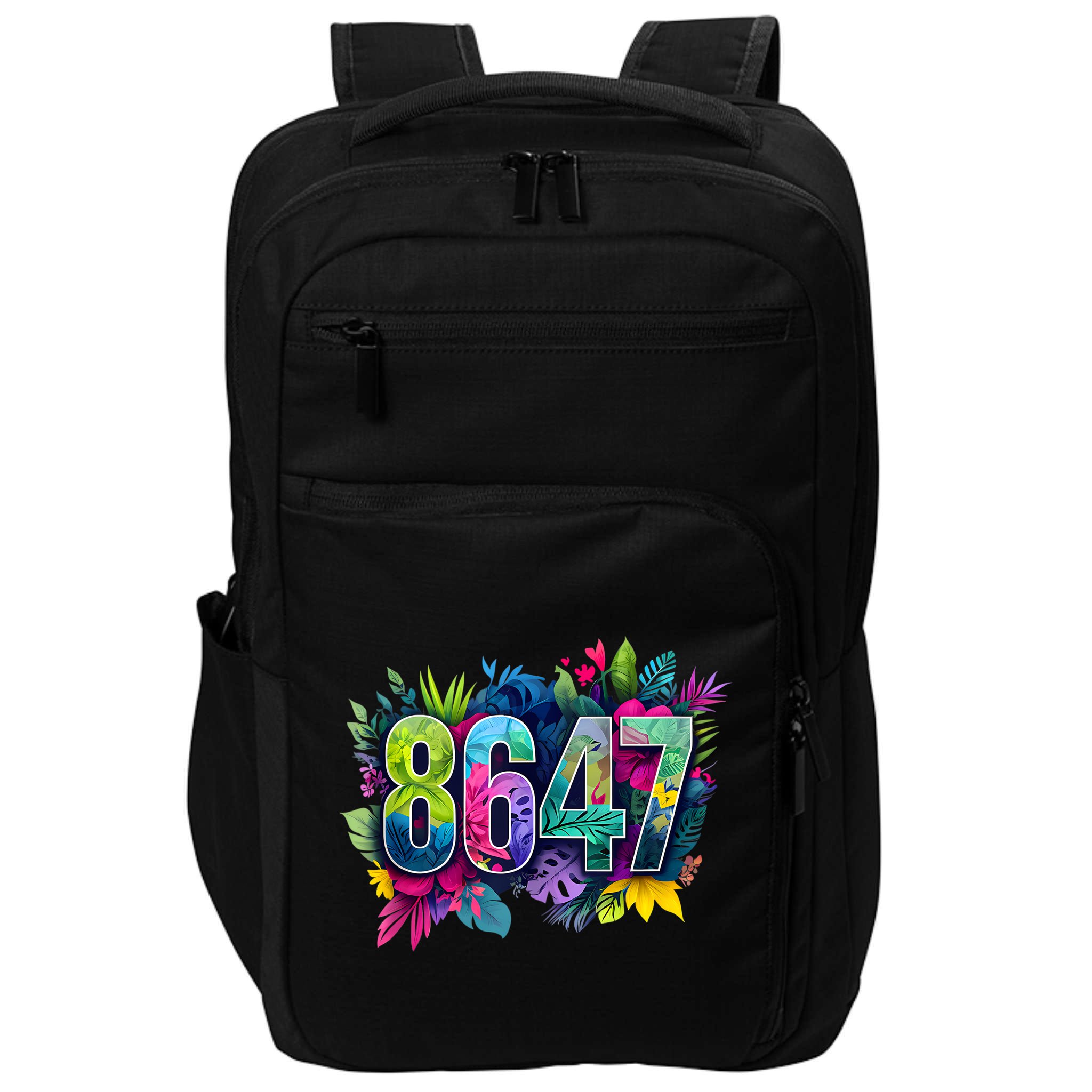Anti Trump 8647 Floral Resist 86 47 Impeach Trump Impeach 47 Tank Top Impact Tech Backpack