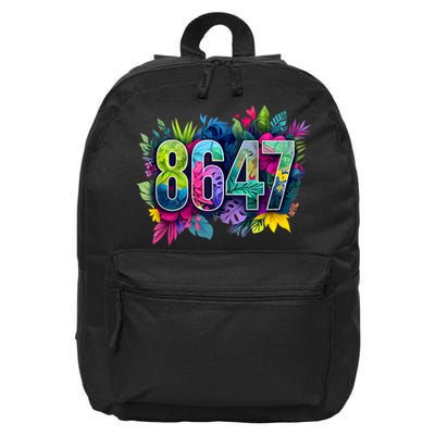 Anti Trump 8647 Floral Resist 86 47 Impeach Trump Impeach 47 Tank Top 16 in Basic Backpack