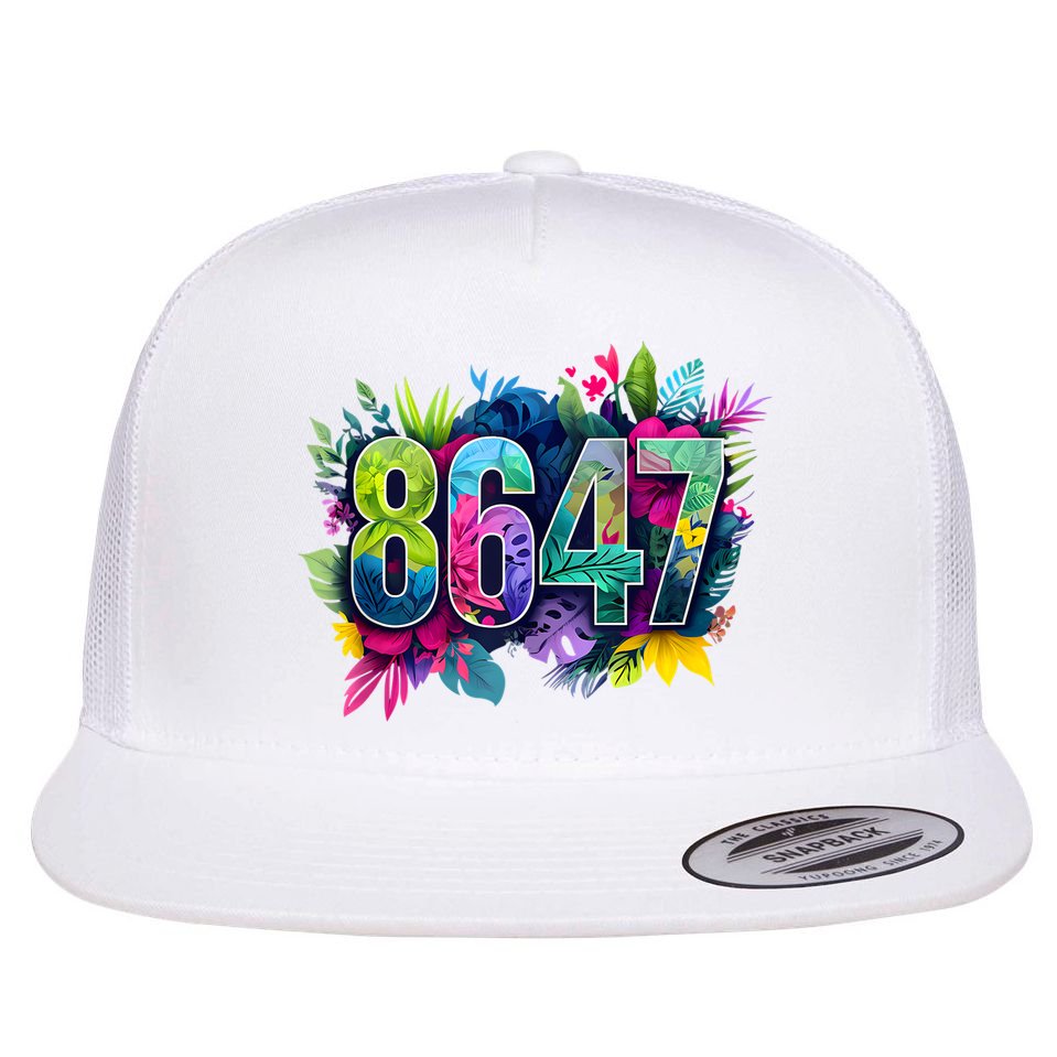 Anti Trump 8647 Floral Resist 86 47 Impeach Trump Impeach 47 Tank Top Flat Bill Trucker Hat