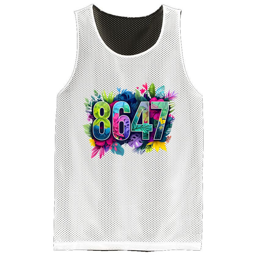 Anti Trump 8647 Floral Resist 86 47 Impeach Trump Impeach 47 Tank Top Mesh Reversible Basketball Jersey Tank