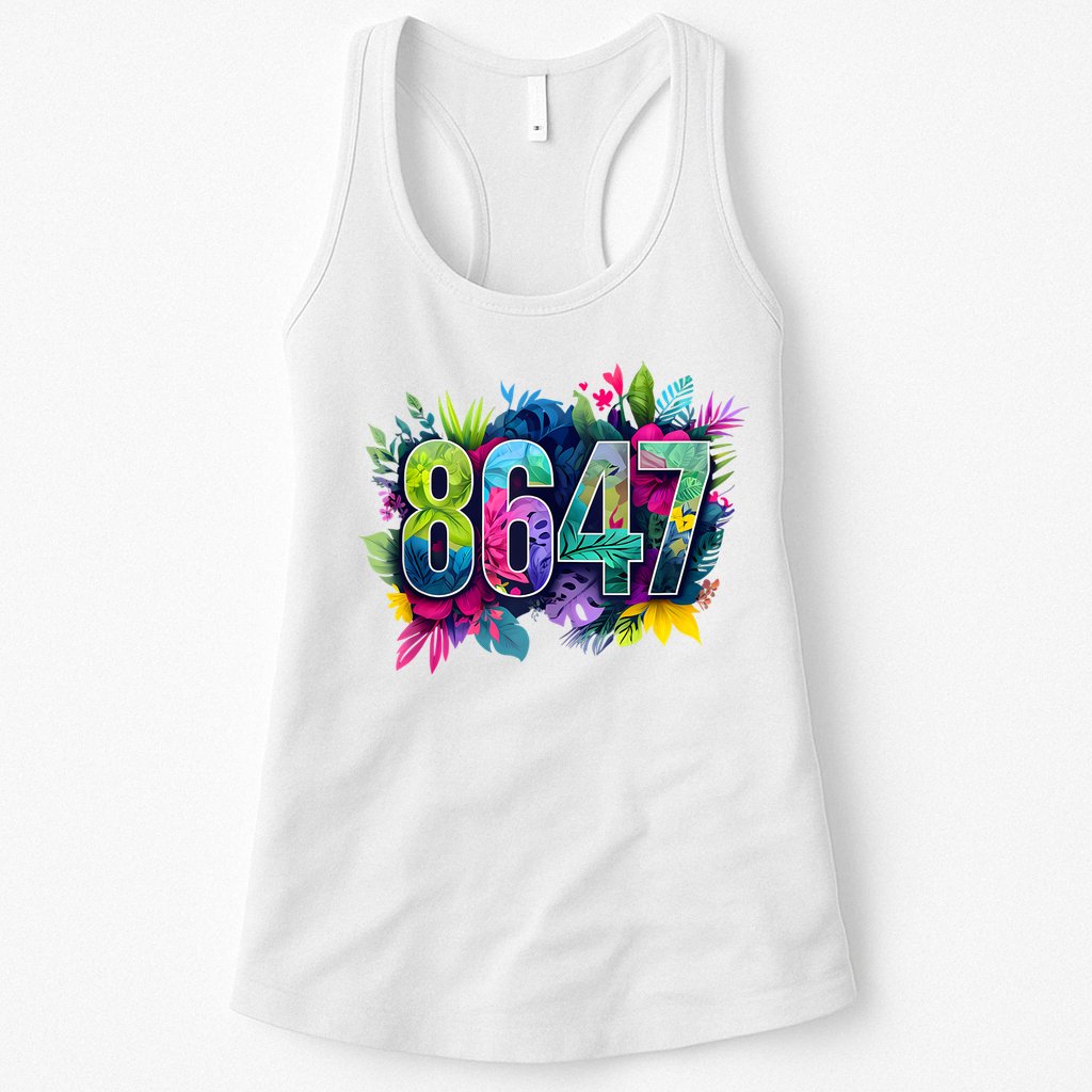 Anti Trump 8647 Floral Resist 86 47 Impeach Trump Impeach 47 Tank Top Womens Tank Top