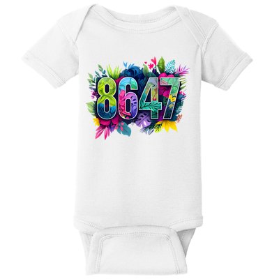 Anti Trump 8647 Floral Resist 86 47 Impeach Trump Impeach 47 Tank Top Baby Bodysuit