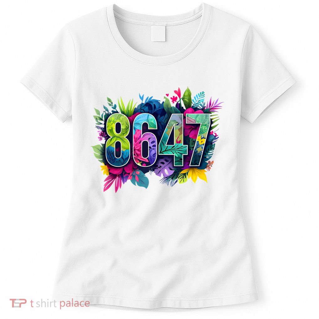 Anti Trump 8647 Floral Resist 86 47 Impeach Trump Impeach 47 Tank Top Womens T-Shirt