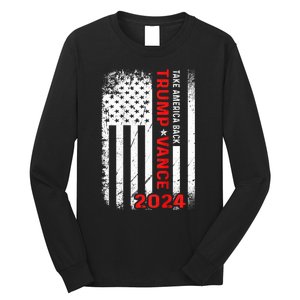 America Take America Back Trump Vance 2024 Vice President Long Sleeve Shirt