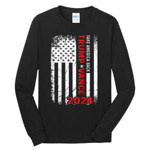 America Take America Back Trump Vance 2024 Vice President Tall Long Sleeve T-Shirt