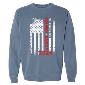 America Take America Back Trump Vance 2024 Vice President Garment-Dyed Sweatshirt