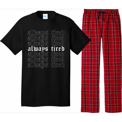 Always Tired Aesthetic Soft Grunge Goth Egirl Eboy Pajama Set