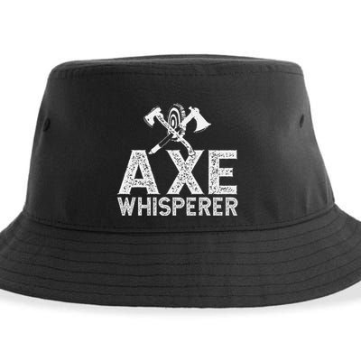 Axe Throwing Axe Whisperer Sustainable Bucket Hat