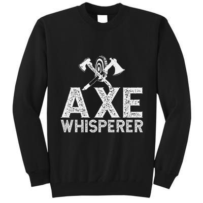 Axe Throwing Axe Whisperer Tall Sweatshirt