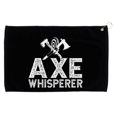 Axe Throwing Axe Whisperer Grommeted Golf Towel
