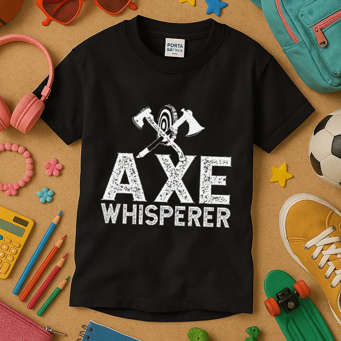 Axe Throwing Axe Whisperer Kids T-Shirt