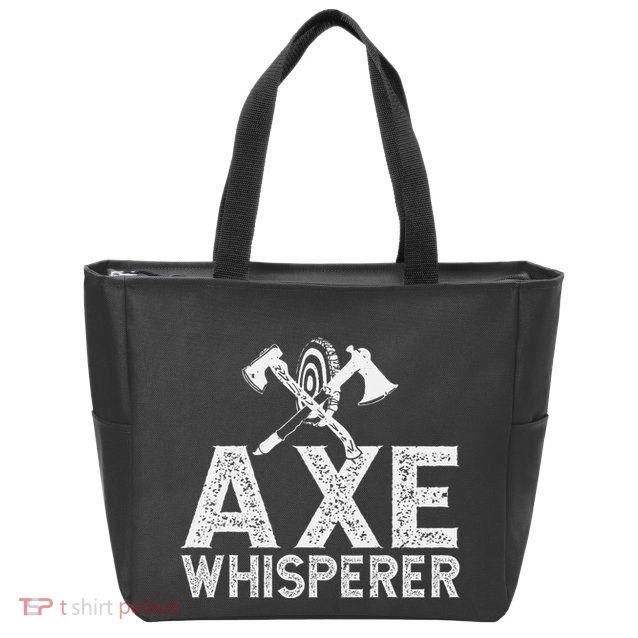 Axe Throwing Axe Whisperer Zip Tote Bag