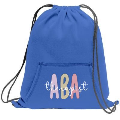 Aba Therapist Appreciation Applied Behavior Analysis Cute Gift Sweatshirt Cinch Pack Bag