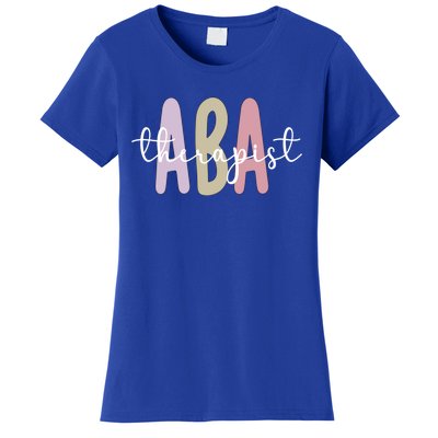 Aba Therapist Appreciation Applied Behavior Analysis Cute Gift Women's T-Shirt