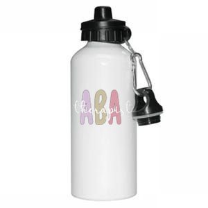 Aba Therapist Appreciation Applied Behavior Analysis Cute Gift Aluminum Water Bottle