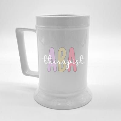 Aba Therapist Appreciation Applied Behavior Analysis Cute Gift Beer Stein