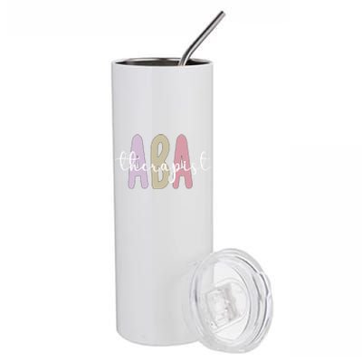 Aba Therapist Appreciation Applied Behavior Analysis Cute Gift Stainless Steel Tumbler