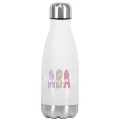 Aba Therapist Appreciation Applied Behavior Analysis Cute Gift Stainless Steel Insulated Water Bottle