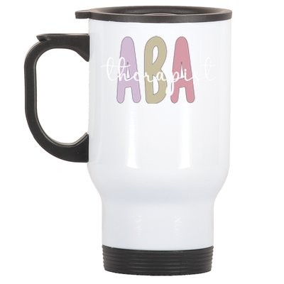 Aba Therapist Appreciation Applied Behavior Analysis Cute Gift Stainless Steel Travel Mug