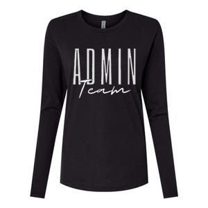 Admin Team Assistant Admin Squad Administrative Assistant Womens Cotton Relaxed Long Sleeve T-Shirt