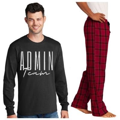 Admin Team Assistant Admin Squad Administrative Assistant Long Sleeve Pajama Set