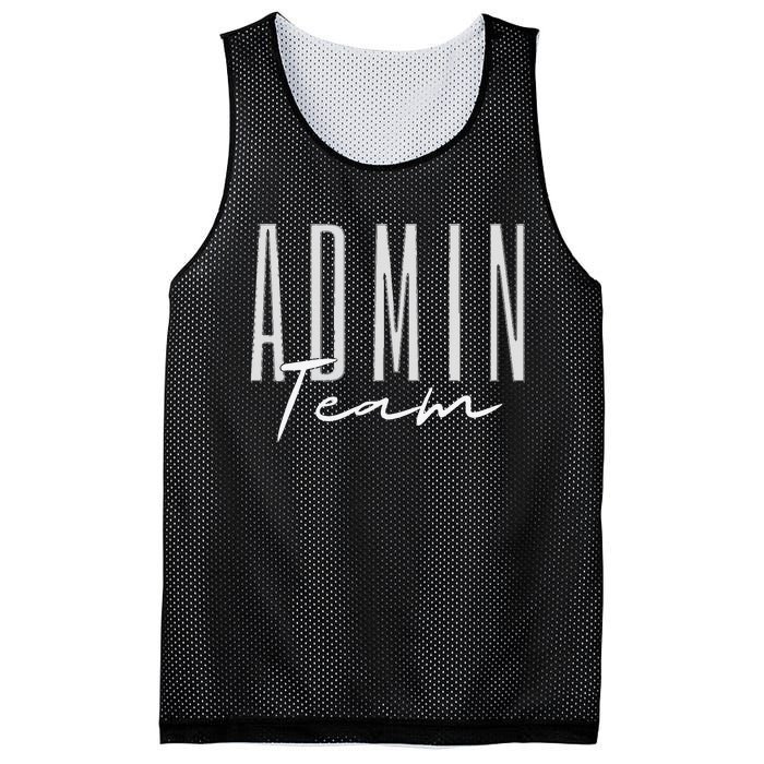 Admin Team Assistant Admin Squad Administrative Assistant Mesh Reversible Basketball Jersey Tank