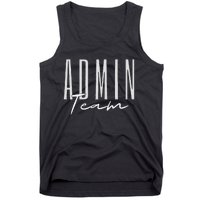 Admin Team Assistant Admin Squad Administrative Assistant Tank Top