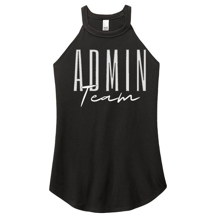 Admin Team Assistant Admin Squad Administrative Assistant Women's Perfect Tri Rocker Tank